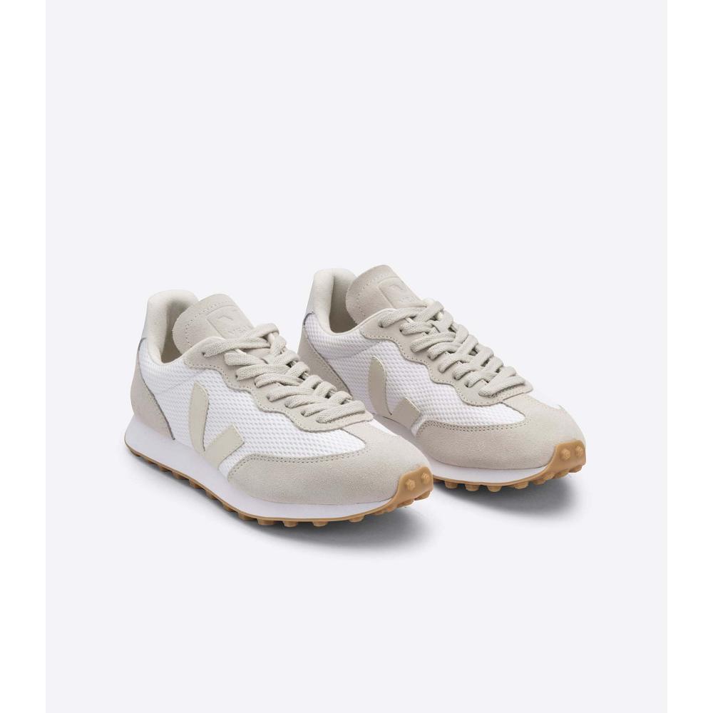 Men's Veja RIO BRANCO ALVEOMESH Running Shoes White/Beige | SG 170NWY